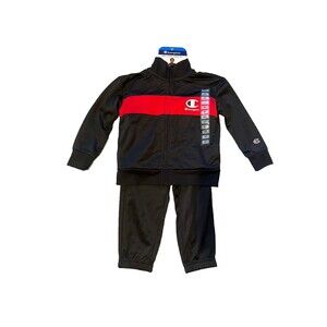 Champion Toddler Boys 2-Piece Easy Care Active Track Set Size 2T New